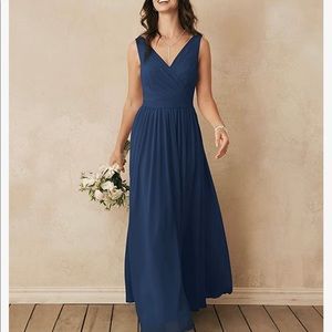 AW Bridal chiffon bridesmaid dress